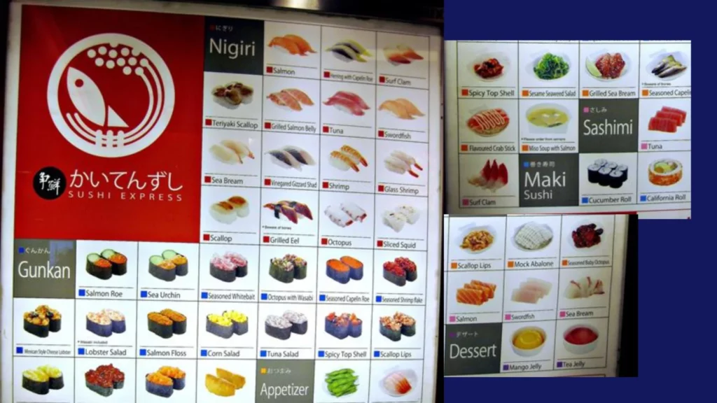 Sushi Express menu prices