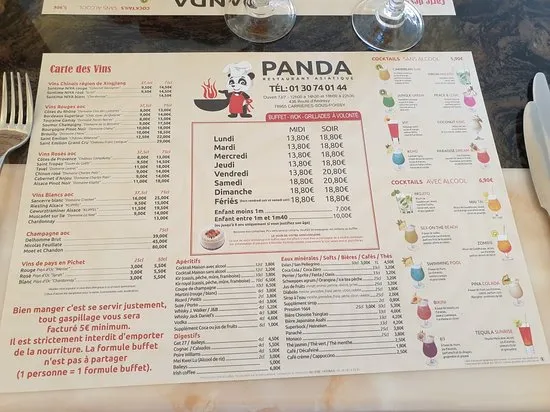 Panda Carrières-sous-Poissy menu prices