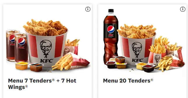 KFC Menu Notre sélection pour vous