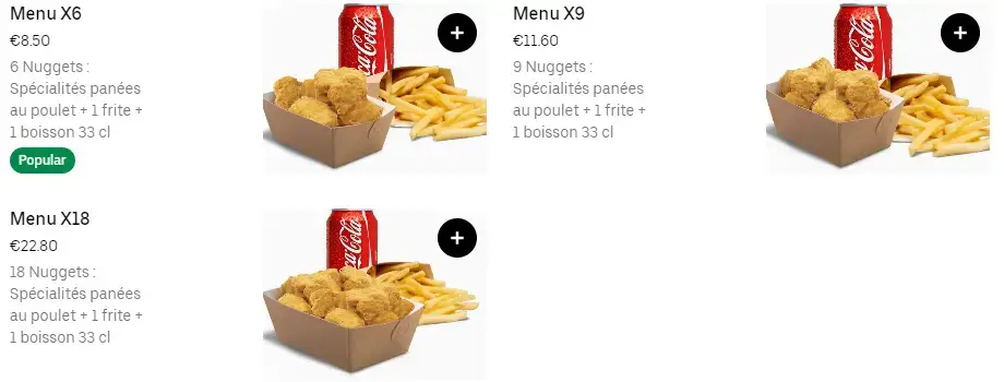 CHB Nos Menus Nuggets