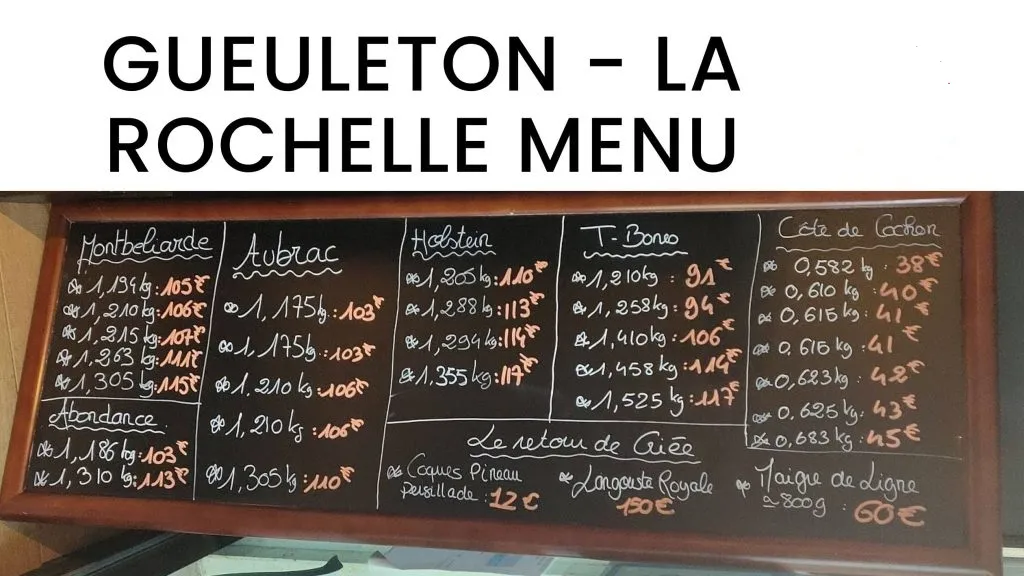 Gueuleton – La Rochell A LA CARTE