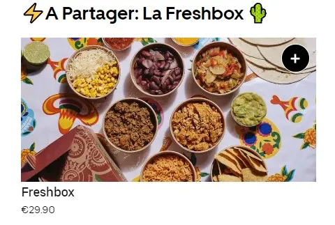 Fresh Burritos A Partager: La Freshbox Prix