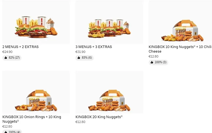 Redon Burger King BK BONS PLANS