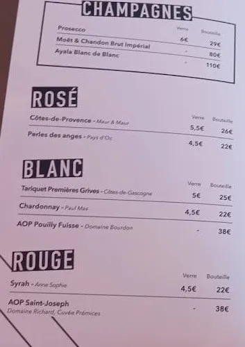 Plouf Bateau Mousse Boissons Carte