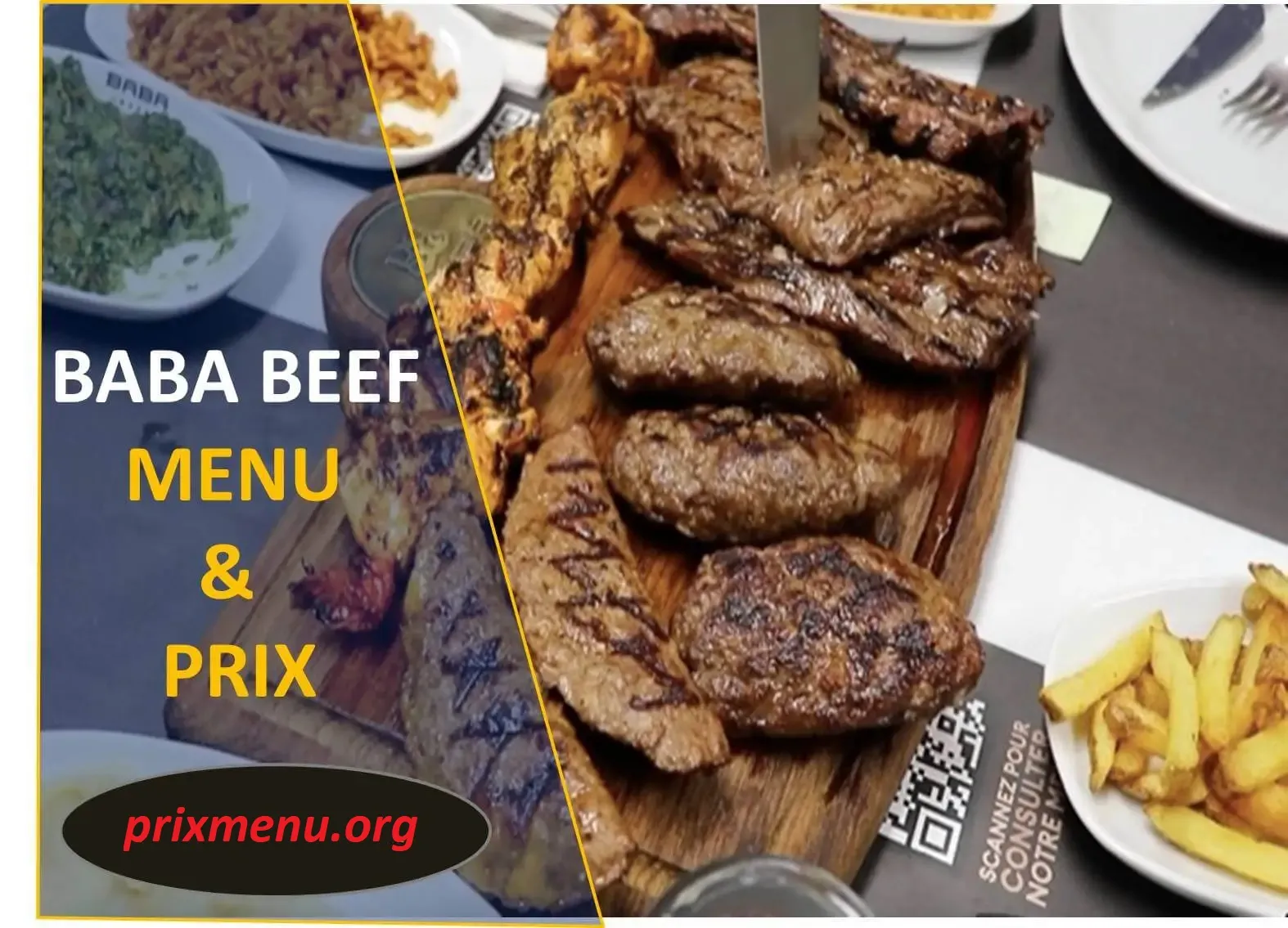 Baba Beef Menu Prix 