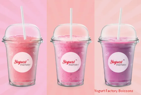 Yogurt Factory Boissons Carte & Prix