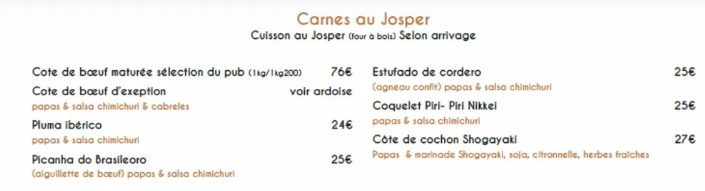 Immersion Vendôme Carnes Au Josper