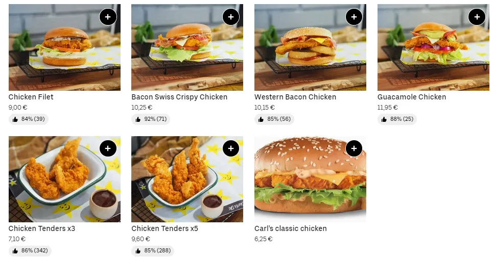 Carl’s Jr Chicken Burgers & Tenders