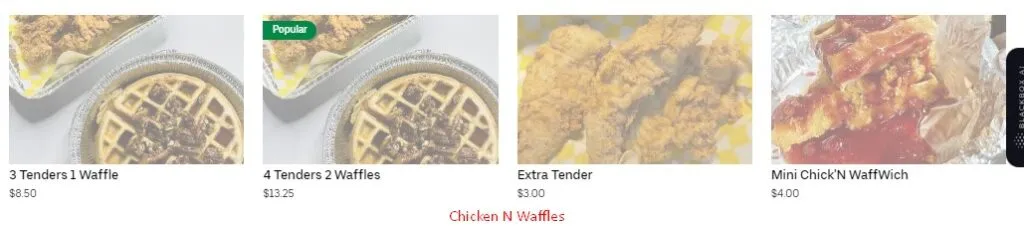 Waffle Factory Chicken N Waffles Prix