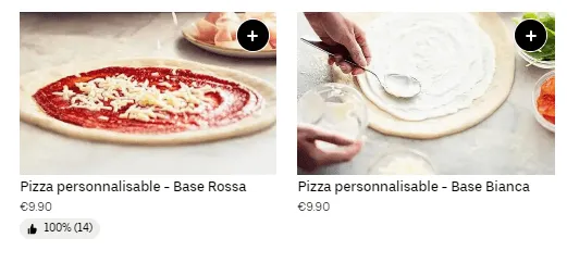 Del Arte Créez votre pizza Menu