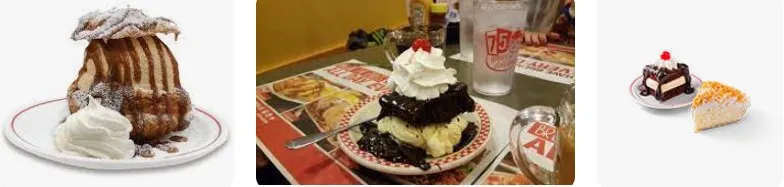 Chez Big Boy Desserts Prix des Menu