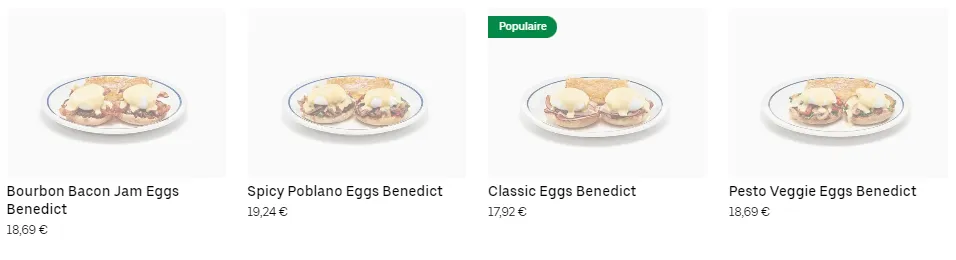 IHOP Eggs Benedicts Menu & Prix