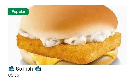 So Drive Burger Fish Burgers