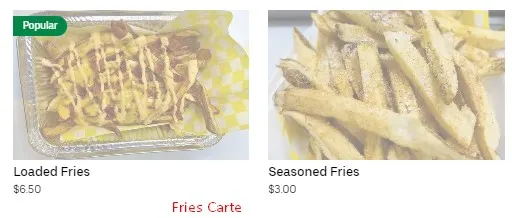 Waffle Factory Fries Carte