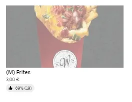 Wendy’s Frites Prix