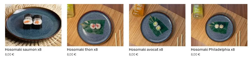 Halles du Brézet Hosomaki Prix des Menu