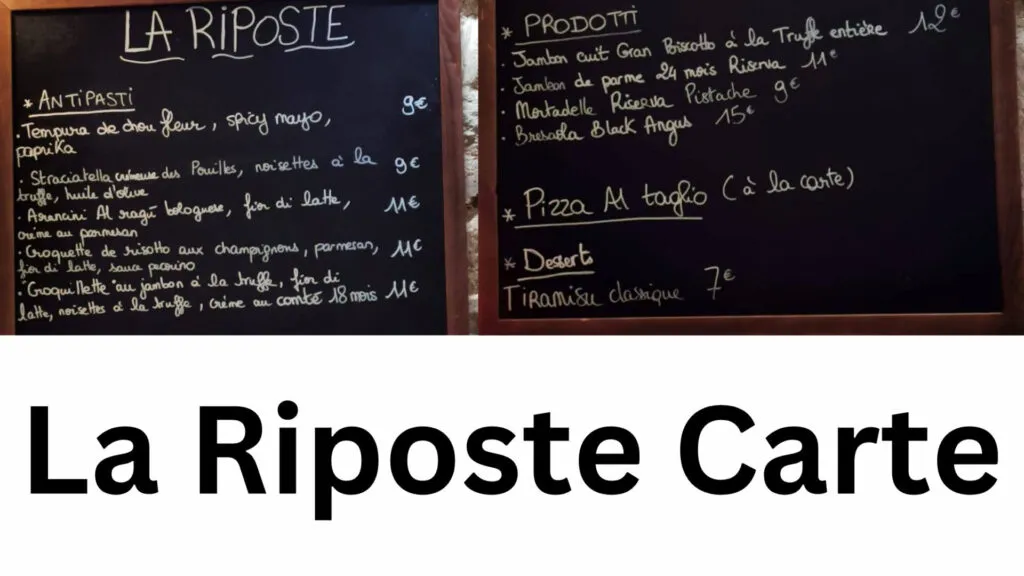 La Riposte Carte