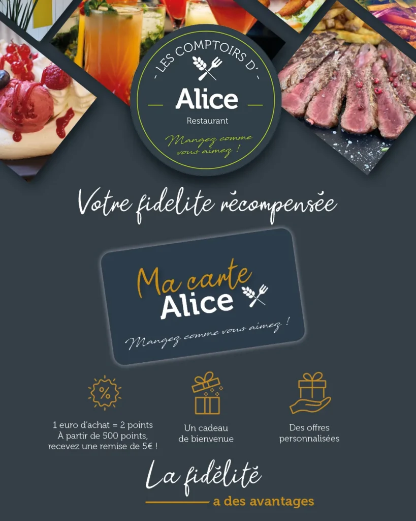 Les Comptoirs d’Alice Menu Prix