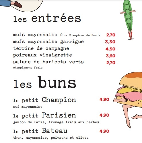 Bouillon République Les Entrées Prix des Menu