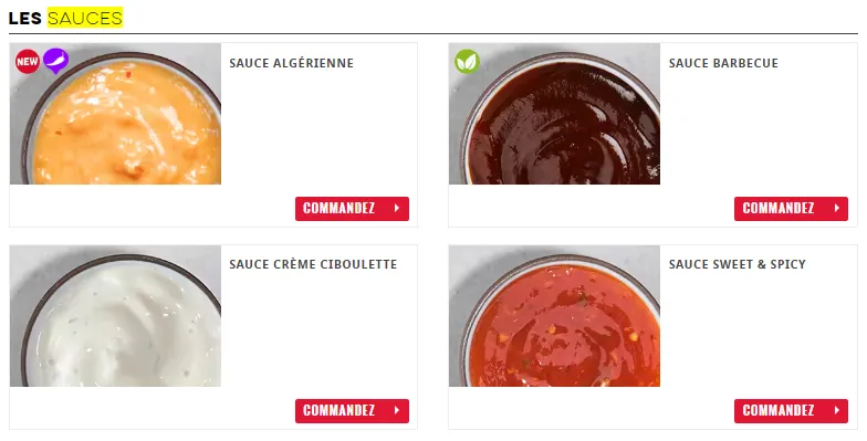 Domino’s Les Sauces Menu