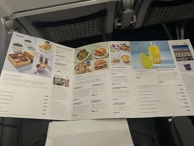  Lufthansa Menu Prix