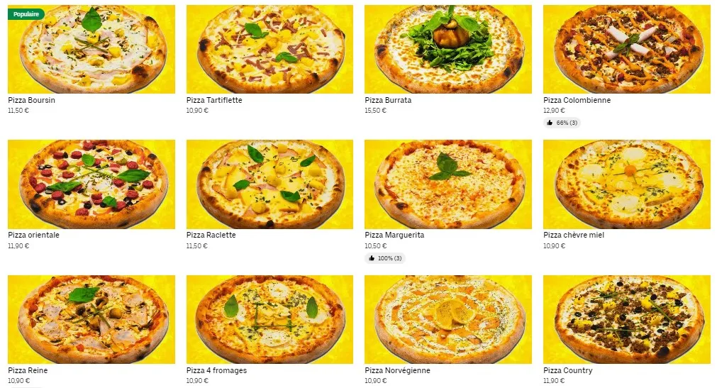 Lys-lez-Lannoy Pizzas Menu