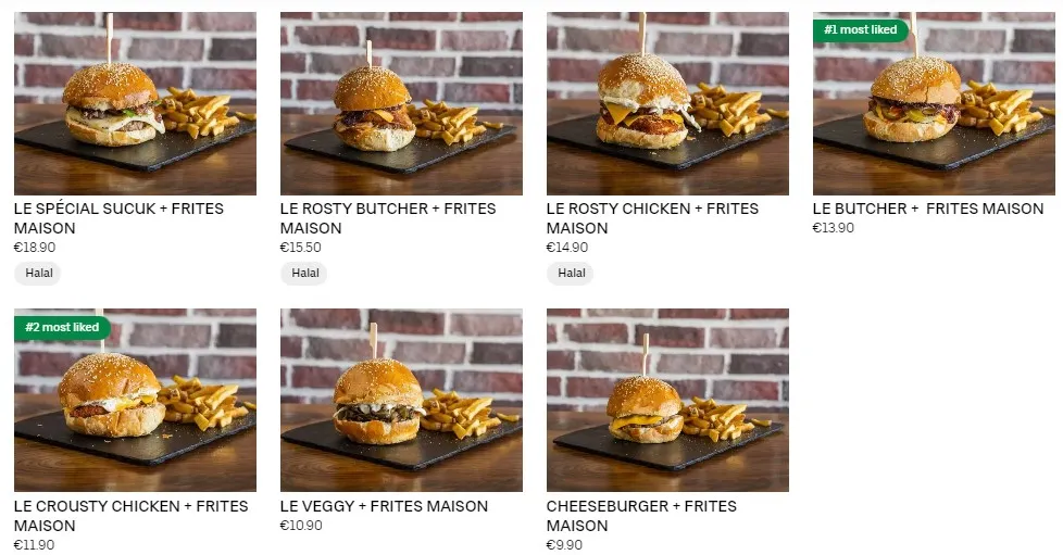 Tasty Grill MENU BURGERS