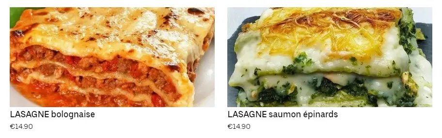 O PASTA 13 MENUS LASAGNES