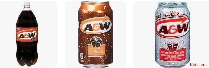 A&W Menu Boissons