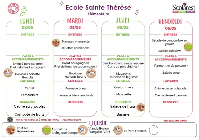 Cantine Rouen Menu Et Tarifs Actualisés France Carte 2024 - Menu Prix