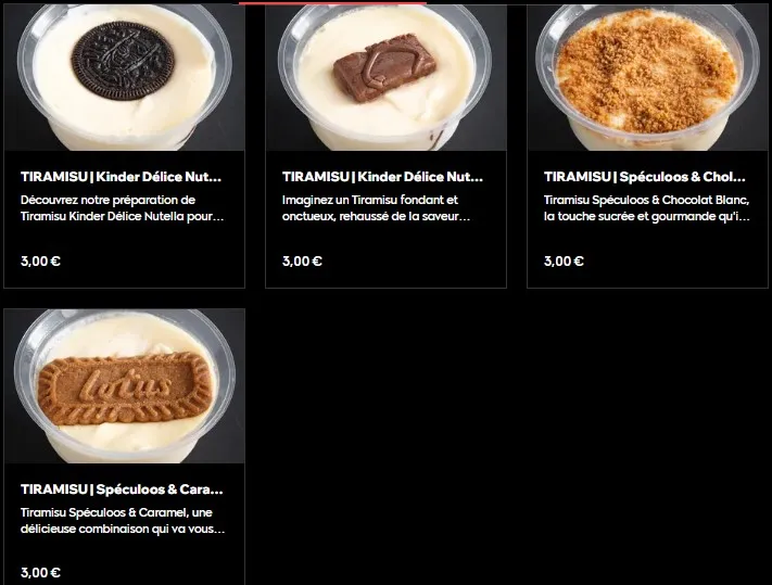 Texas Pizza Menu Desserts