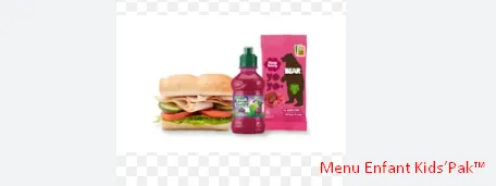 Subway Menu Enfant Kids’Pak™