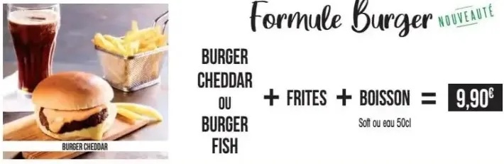 Pataterie Menu Formule Burger