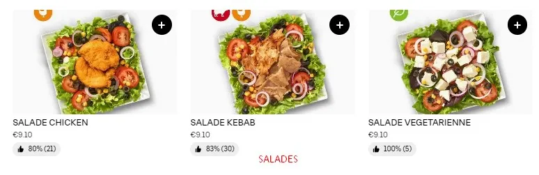 Gur Kebab Menu Nos SALADES