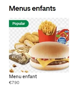 Tac o Tac Saint-Brieuc Menus enfants & Tarif