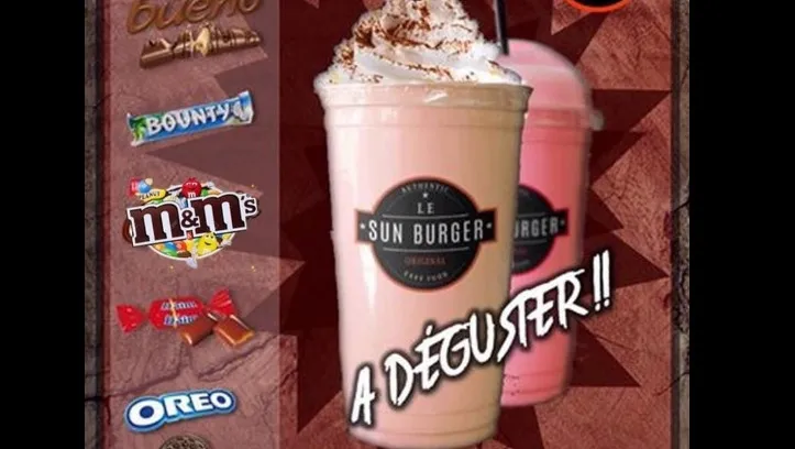 Sun Burger  Milkshakes Prix