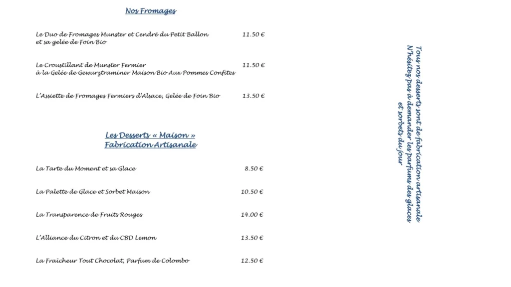 Bollenberg Nos fromages Prix