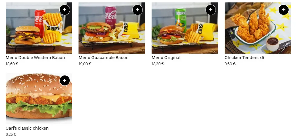 Carl’s Jr Notre sélection pour vous Menu