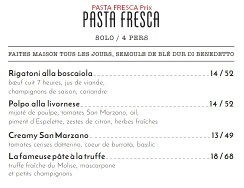 Pink Mamma PASTA FRESCA Prix