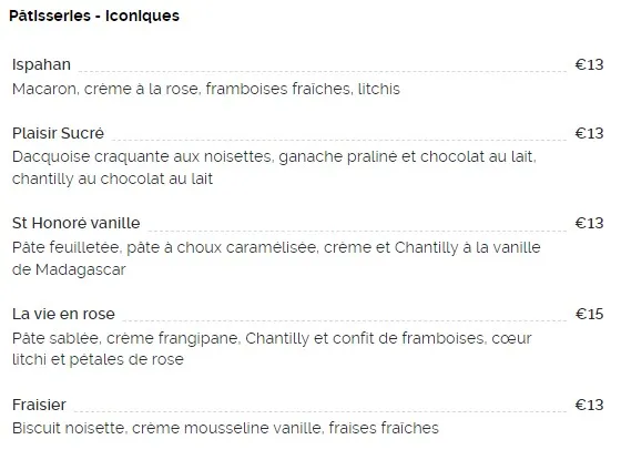 Pâtisseries – Iconiques Prix