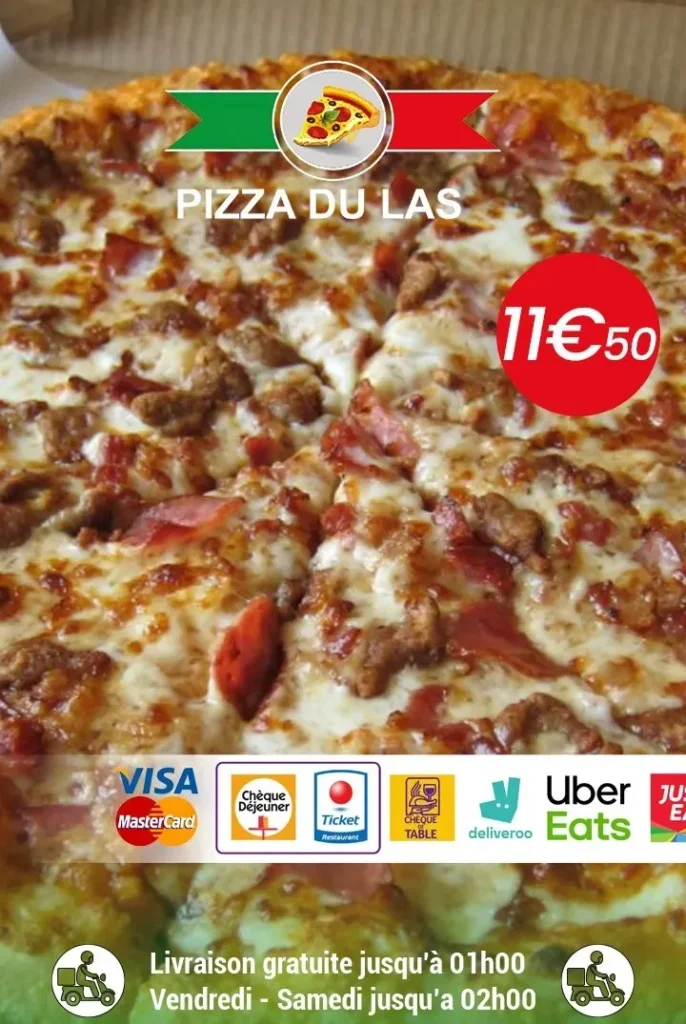 Pizza Du Las Menu prix