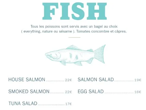 Sadelle’s at Kith Poisson Carte & Prix