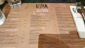 Prima Lova Menu Prix