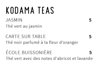 Immersion Vendôme Prix des KODAMA TEAS