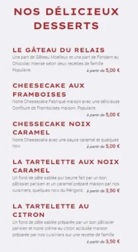 La Baguette du Relais Prix – DÉLICIEUX DESSERTS