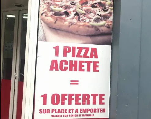 Pronto Pizza 1 Acheté = 1 Offert