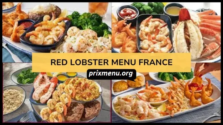 Red Lobster Menu Prix