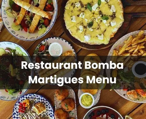 Restaurant Bomba Martigues menu prix