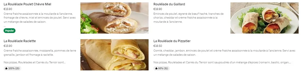 Tablapizza Franconville Rouléïades Prix & Carte