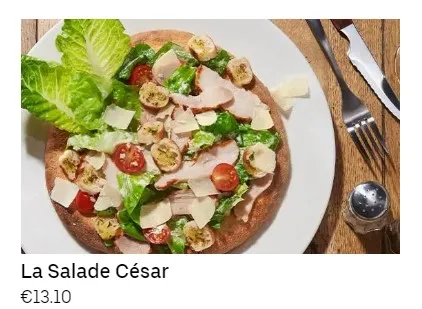 Tablapizza Franconville Salades prix